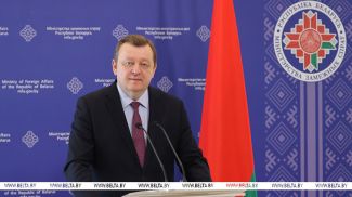 Belarusian Minister of Foreign Affairs Sergei Aleinik. An archive photo