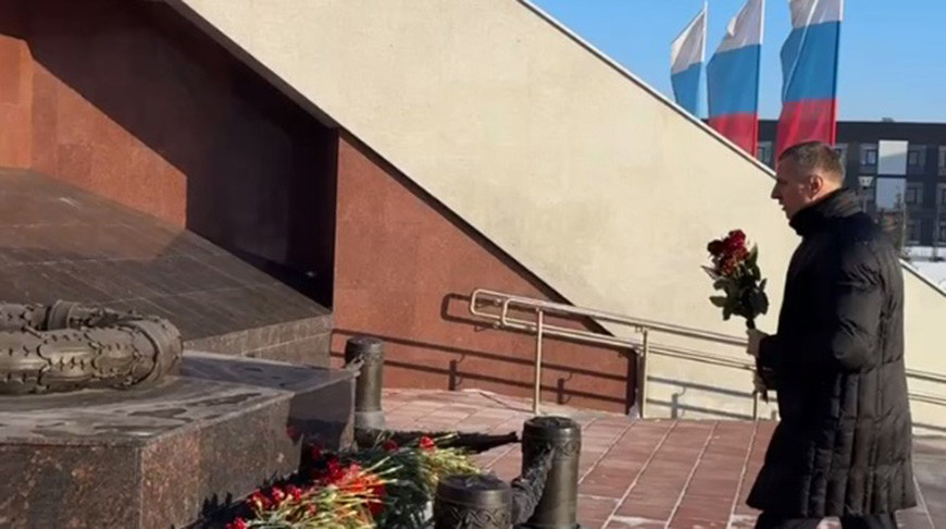 A video screenshot of the Embassy of Belarus in Russia