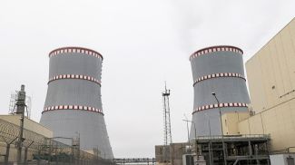 Cooling towers of the Belarusian nuclear power plant. An archive photo 

