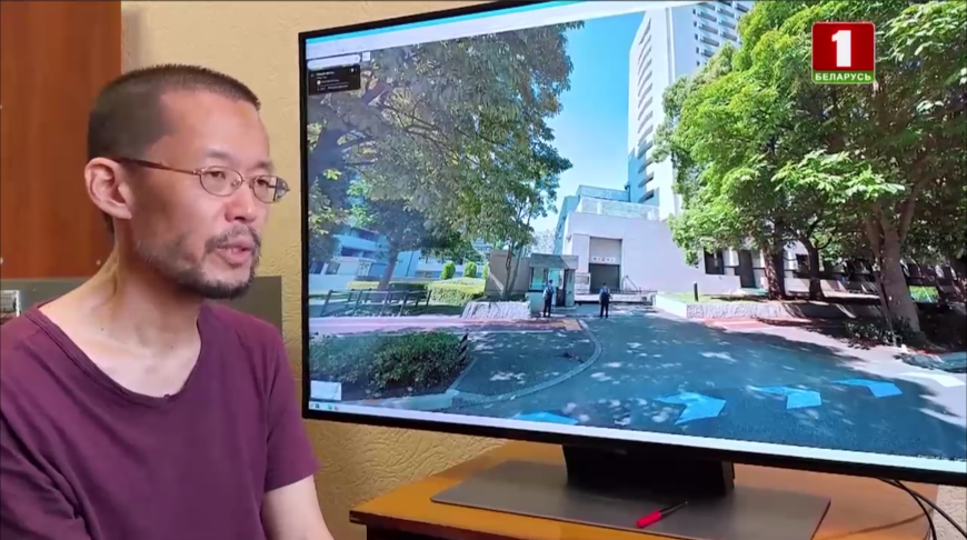 Masatoshi Nakanishi. Screenshot of the Belarus 1 TV channel video