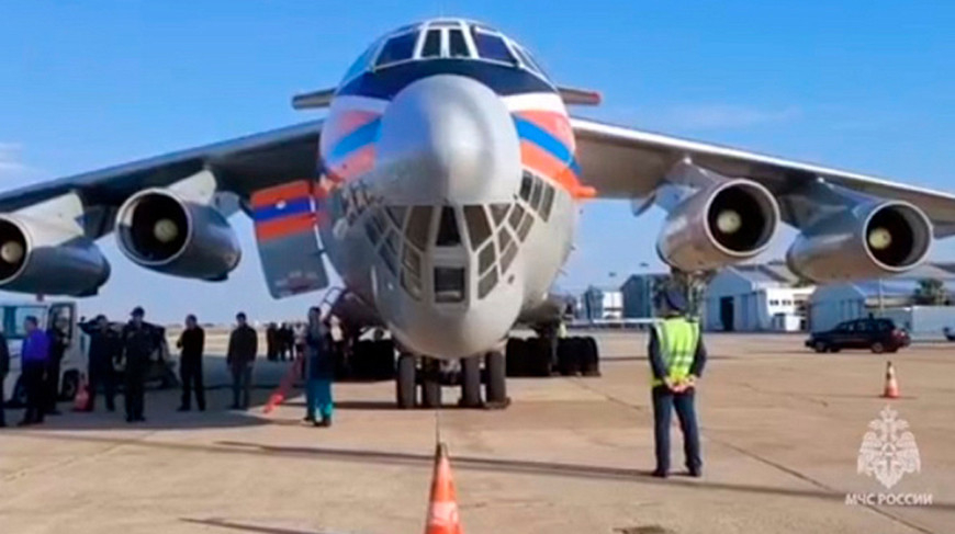 Screenshot of the video by Russia’s Ministry of Civil Defence, Emergencies and Disaster Relief