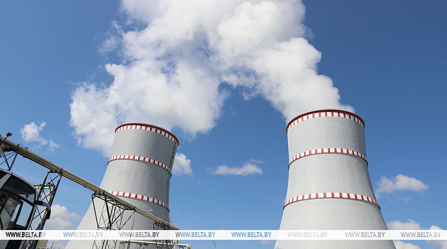 Cooling towers of the Belarusian nuclear power plant. An archive photo