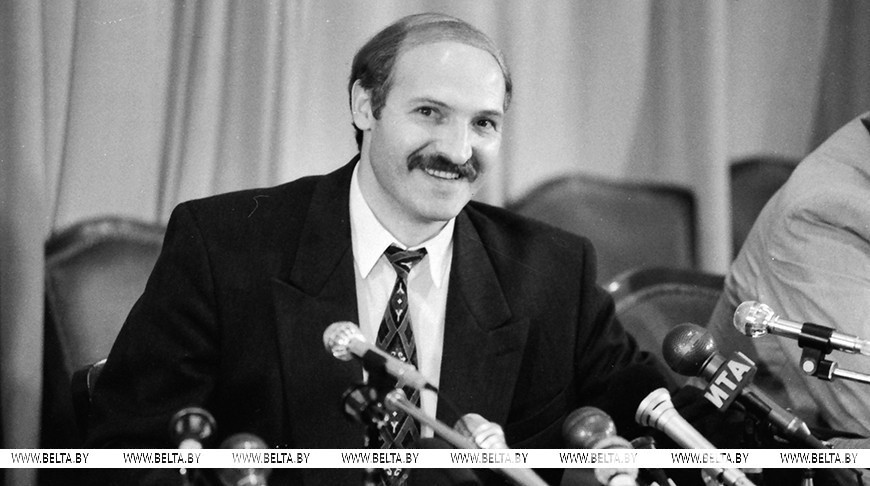 Aleksandr Lukashenko's first press conference after the presidential election, 13 July 1994