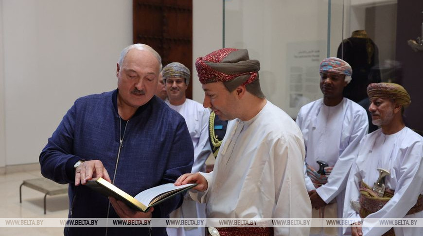 Aleksandr Lukashenko at the National Museum of Oman, December 2024
