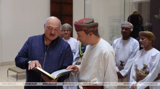 Aleksandr Lukashenko at the National Museum of Oman, December 2024