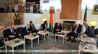 Aleksandr Lukashenko and Ibrahim Boughali