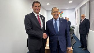 Maksim Ryzhenkov and Sergei Lavrov. Photo of the Belarusian Ministry of Foreign Affairs Maksim Ryzhenkov and Sergei Lavrov. Photo of the Belarusian Ministry of Foreign Affairs