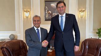 Abdulrahman Suleiman Al-Ahmed and Maksim Ryzhenkov. Photo courtesy of the Belarusian Ministry of Foreign Affairs