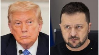 Donald Trump and Vladimir Zelensky