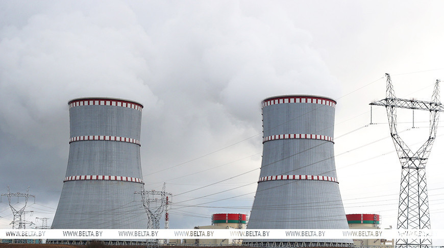 Cooling towers of the Belarusian nuclear power plant. An archive photo