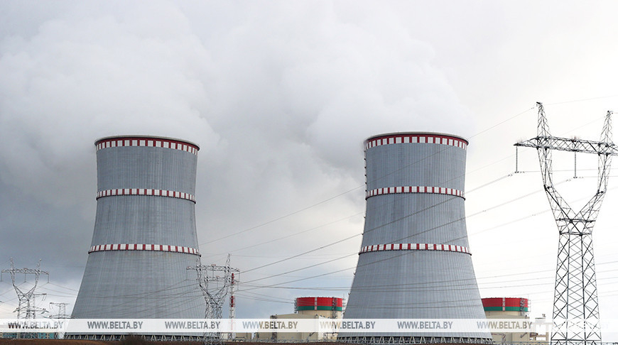 Cooling towers of the Belarusian nuclear power plant. An archive photo