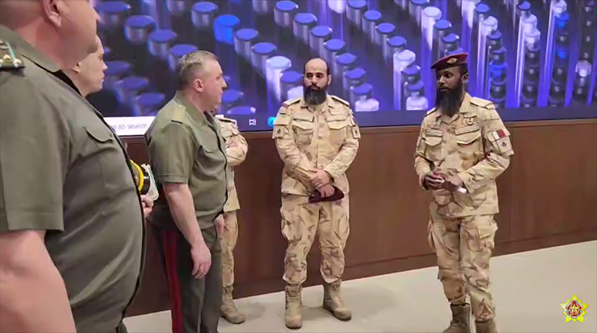 Screenshot of the video by Belarus' Defense Ministry Screenshot of the video by Belarus' Defense Ministry
