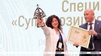 BelTA Director General Irina Akulovich and Information Minister Marat Markov