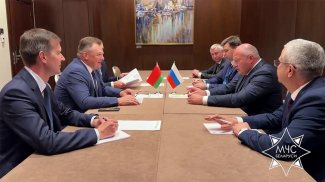 Screenshot of the Belarusian Emergencies Ministry's video