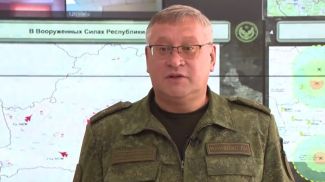 Pavel Muraveiko. A screenshot from a Defense Ministry video