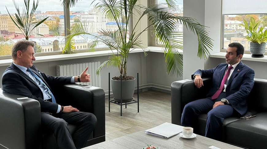 Nikolai Borisevich and Hamoud Saleh Al-Saadi. Photo courtesy of Belarus’ National Center for Marketing Nikolai Borisevich and Hamoud Saleh Al-Saadi. Photo courtesy of Belarus’ National Center for Marketing