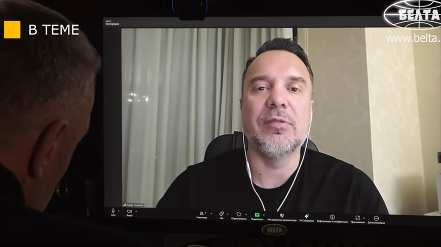 Ruslan Ostashko. Screenshot of the video