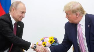 Vladimir Putin and Donald Trump. An archive photo from the Presidential Executive Office of Russia