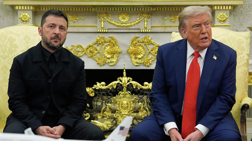 Vladimir Zelensky and Donald Trump. An archive photo courtesy of AP