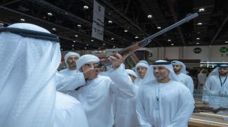 Photo: H.H. Sheikh Hamdan bin Mohammed bin Rashid Al Maktoum, Crown Prince of Dubai, Deputy Prime Minister, Minister of Defence, and Chairman of The Executive Council of Dubai, visited the Abu Dhabi International Hunting & Equestrian Exhibition (ADIHEX).