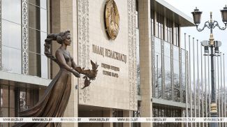 The Palace of Independence is the seat of the president of the Republic of Belarus. An archive photo