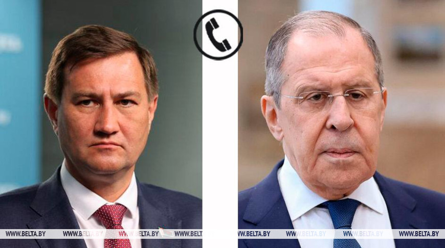 Maxim Ryzhenkov and Sergey Lavrov. Photo courtesy of the Ministry of Foreign Affairs of Belarus