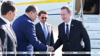 Screenshot from a video released by the Belarusian government