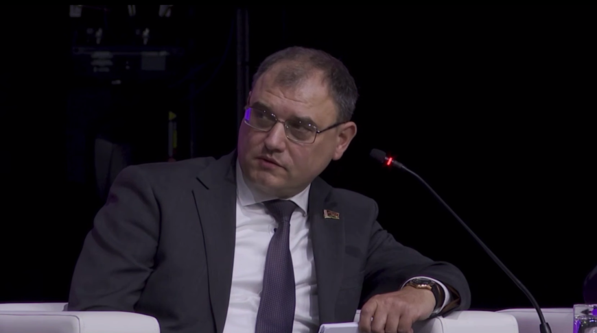 Screenshot of the video of the press service of Belarus' Government