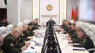 Photo courtesy of the Belarusian Defense Ministry's news agency Vayar