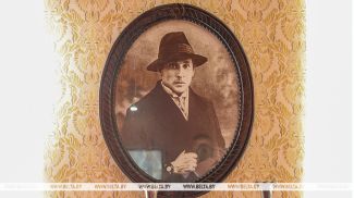 Portrait of Marc Chagall in the Marc Chagall Museum in Vitebsk. An archive photo