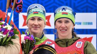 Dzinara Smolskaya and Hanna Sola. Image credit: sport5.by