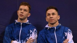 Andrei Builou and Ivan Litvinovich. Photo courtesy of the Belarusian Gymnastics Association