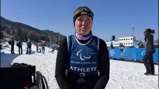 Lidziya Loban. Screenshot of Belarusian Sport Ministry's video