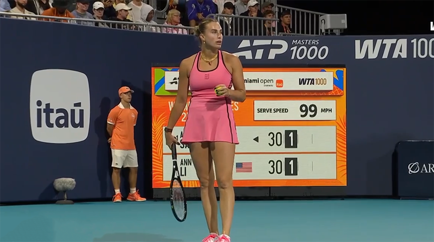 Aryna Sabalenka. Screengrab/wtatennis.com