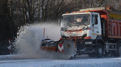 Over 500 vehicles have been deployed to deal with heavy snowfall in Grodno Oblast