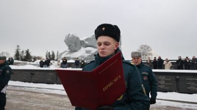 About 80 young Emergencies Ministry specialists are sworn in in Brest Fortress