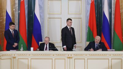 Belarus-Russia Union State summit in St. Petersburg