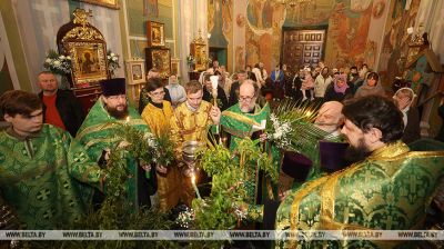 Orthodox believers celebrate Palm Sunday