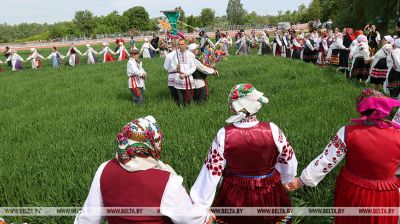 Folk spring rite performed in Zhitkovichi District