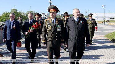 Volfovich attends 9 May commemoration events in Borisov District