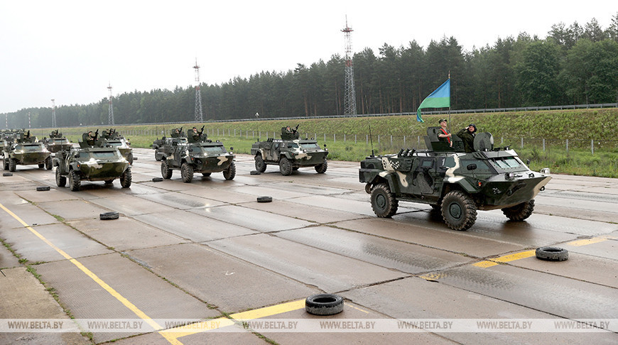 Independence Day parade rehearsal