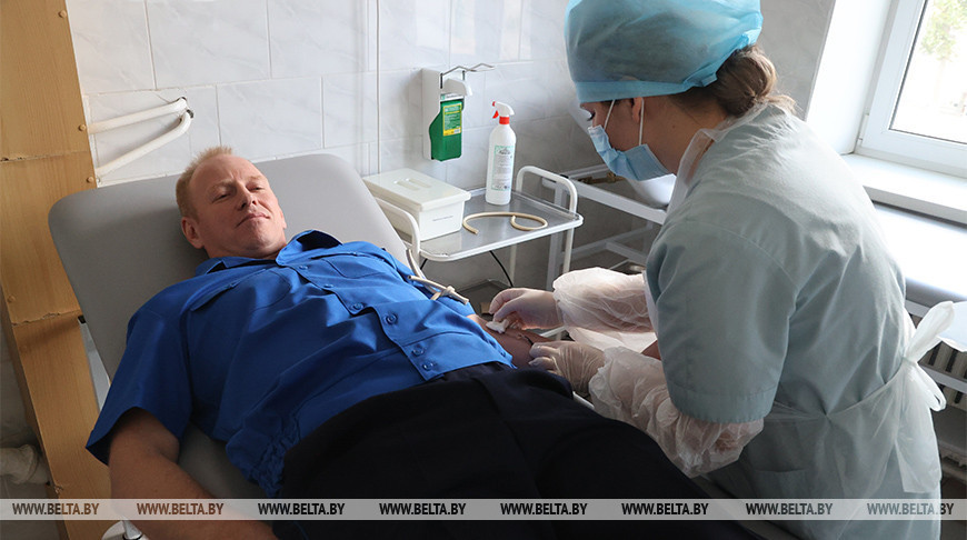 Blood donation campaign in Mogilev