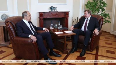 Aleinik, Lavrov hold talks in Minsk 
