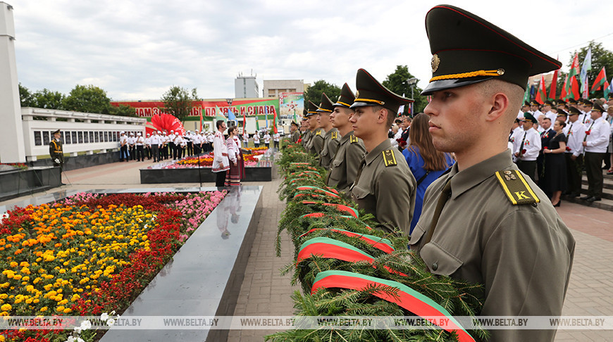 Independence Day rally in Gomel 
  
 