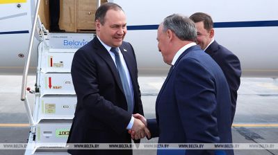 Belarusian PM touches down in Yekaterinburg