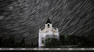 Perseid meteor shower in Grodno 