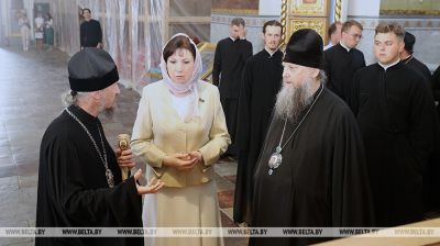 Kochanova visits Zhirovichi Monastery 