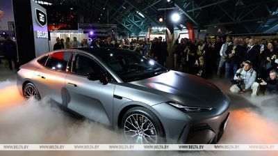 Geely electric car unveiled in Minsk