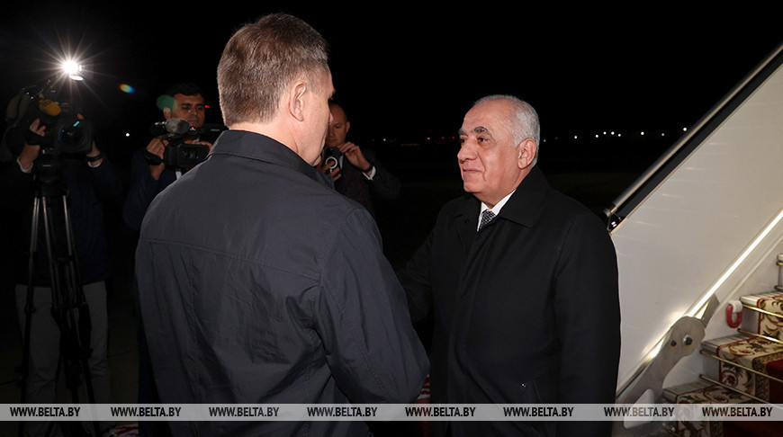 Azerbaijan PM arrives in Belarus on official visit