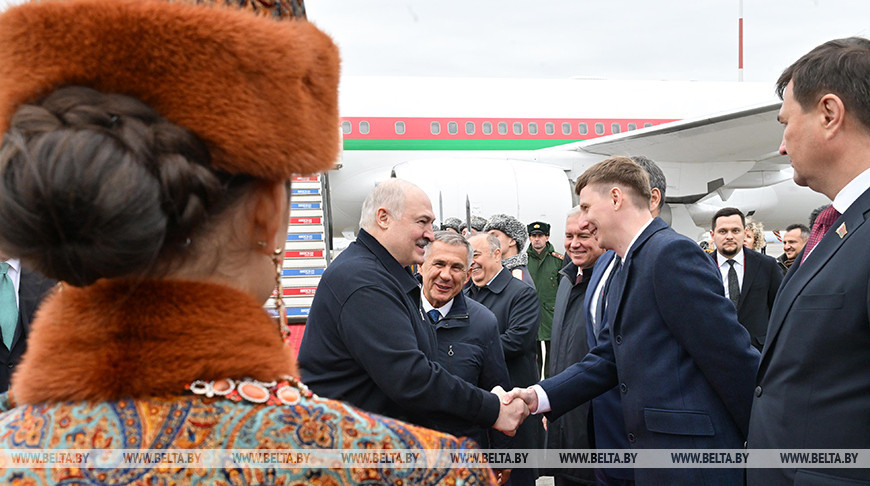 Lukashenko arrives in Russia’s Kazan